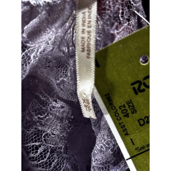 Free People In The Clouds Lace Ruffle Tiered Tank Top Purple Coquette XS NWT - Picture 6 of 12